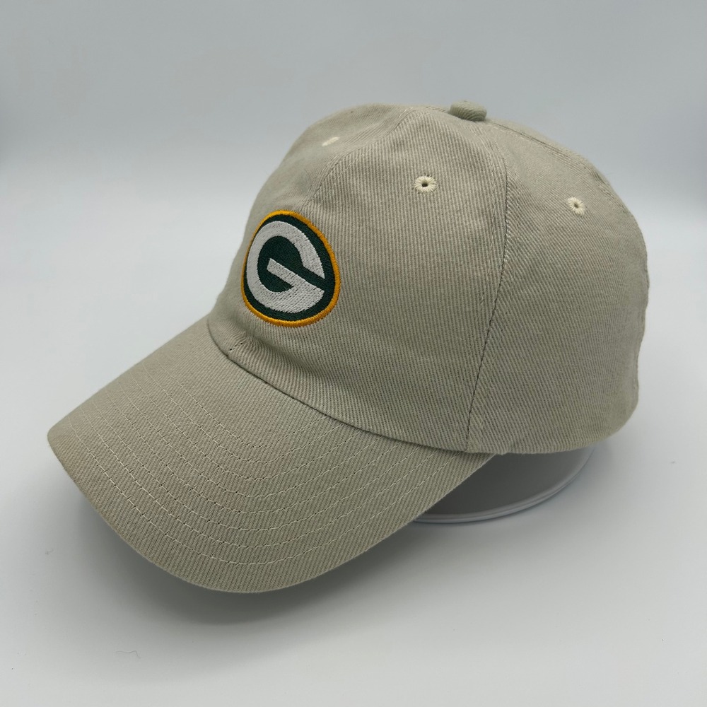 Vintage Green Bay Packers NFL Hat Unisex‎ OSFM Khaki Dad Hat Sporty Gameday